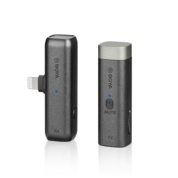BOYA WM3D langaton mikrofonijärjestelmä Lightningilla, 2,4 GHz, kameraan, tietokoneelle ja älypuhelimeen