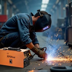 XPOtool Digitaalinen IGBT hitsauslaite 30 120 A MIG MMA LED näyttö ja varustepaketti
