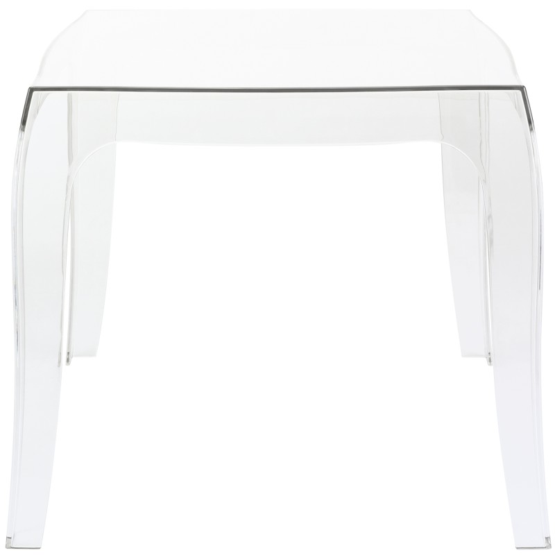 Neliönmuotoinen ulkosivupöytä polykarbonaatista - säänkestävä ja tyylikäs