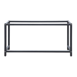 Työpöydän runko 150 x 50 x 80 cm, musta, kantavuus 250 kg, korkeussäädettävät jalat