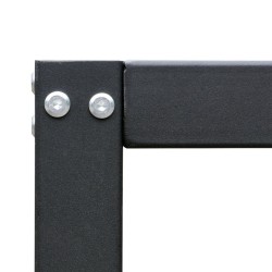 Työpöydän runko 150 x 50 x 80 cm, musta, kantavuus 250 kg, korkeussäädettävät jalat