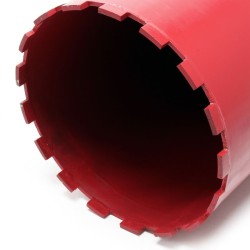 Timanttikairauskruunu 220 mm 1 ¼ UNC 400 mm, sinterimetalli, märkä- ja kuivaporaukseen