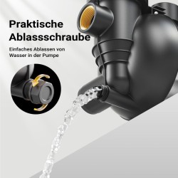 Puutarhapumppu 1200 W, 3800 l/h, ruostumaton teräs, esisuodatin