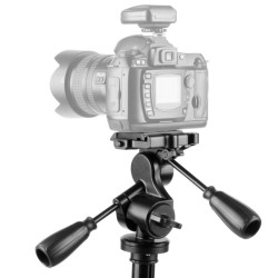Walimex pro WAL-6702 Pro kolmijalka ja FT-6653H 3D-jalustapää, 12 kg kantavuus, sisältää laukun
