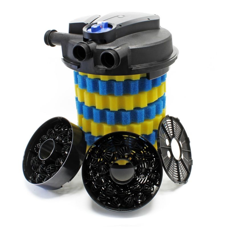SunSun CPA-50000 lampisuodatinsetti 100 000 l, 55 W UV-C, NEO12000 SuperECO pumppu 12 000 l/h, 10 m letku 38 mm