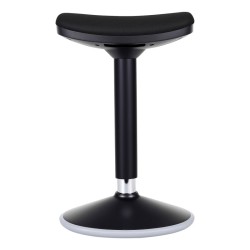 Ergonominen pyörivä istuin ja seisomajakkara musta korkeussäädettävä 55 82 cm max 135 kg