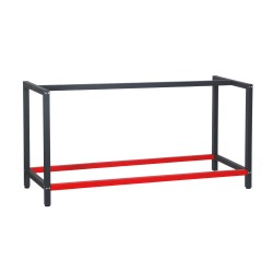 Työpöydän teräsrunko 175 x 57 x 81 cm antrasiitti ja punainen kantavuus 200 kg