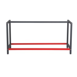 Työpöydän teräsrunko 175 x 57 x 81 cm, antrasiitti ja punainen, kantavuus 200 kg
