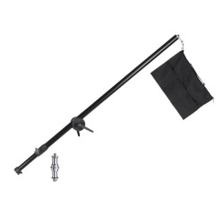Walimex pro Deluxe puomivarsi 120–220 cm, musta, 8 kg kantavuus, vastapainopussilla