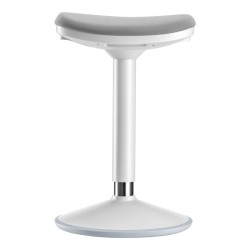 Ergonominen kääntyvä istu- ja seisomajakkara, harmaa, korkeussäädettävä 55–82 cm, enintään 135 kg