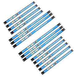 Magneettiset työkalutelineet 15 kpl 9x 46 cm ja 6x 61 cm hiiliteräs sininen