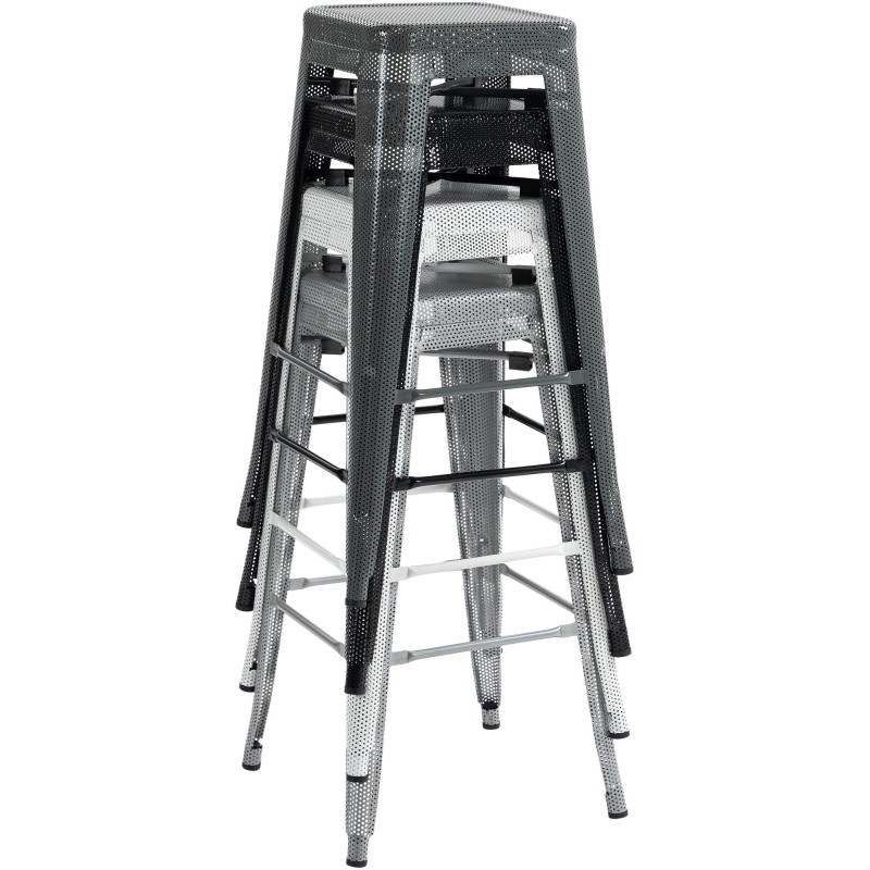 Fletcher teollinen pinottava baarijakkara metallikehikolla 77 cm