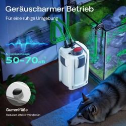 SunSun HW-702B akvaario-ulkosuodatin 1000 l/h 24 W 9 W UV-C 3-vaiheinen suodatus