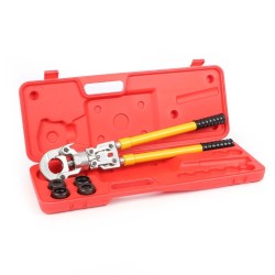 Putkipuristuspihdistö PE-X-monikerrosputkille, 4 lisäosaa Ø 16-32 mm, TH-profiili, 6,1 t puristusvoima
