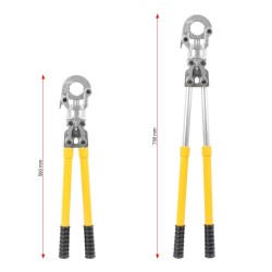 Putkipuristuspihdistö PE-X-monikerrosputkille, 4 lisäosaa Ø 16-32 mm, TH-profiili, 6,1 t puristusvoima