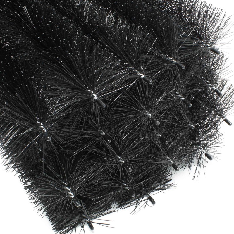 Pesintäsuojaharjasetti aurinkopaneeleille, 20 kpl, 1200 x 150 x 150 mm, musta