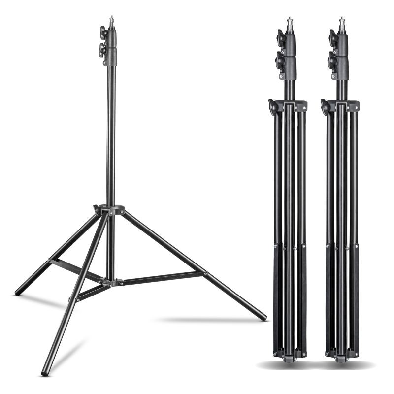 Walimex pro FT-8051 valaisinjalkasetti 3 kpl, 260 cm, max. 5 kg, jousivaimennus, adapterit ja kuljetuslaukut