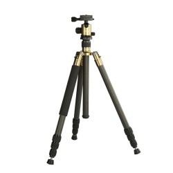 Mantona Titanium Carbon hiilikuitujalusta 170 cm kuulapää ja kuljetuslaukku Arca Swiss yhteensopiva