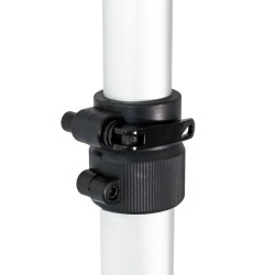 Teleskooppinen polkupyöräteline 2 pyörälle, 160-340 cm, alumiini, hopea