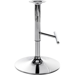 Pyörivä ja korkeussäädettävä baarijakkaran T-jalusta varaosana