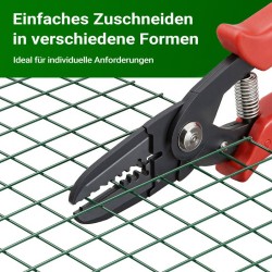 Vihreä PVC-pinnoitettu verkkoaita 1 x 25 m, 100 cm, 25 x 25 mm, 1,42 mm, sinkitty teräs