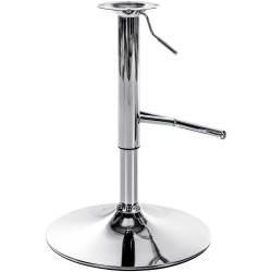 Pyörivä ja korkeussäädettävä baarijakkaran T-jalusta varaosana