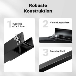 Kastelevaharava 172 x 90 cm, ATV, UTV ja puutarhatraktorit, hiiliteräs, musta