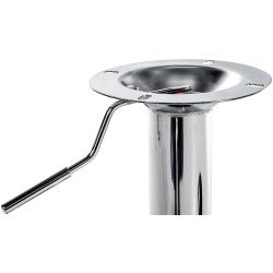 Pyörivä ja korkeussäädettävä baarijakkaran T-jalusta varaosana