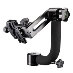Mantona Gimbal TK-II gimbal-jalustapää teleobjektiiveille, kantavuus 8 kg, pikavapautuslevyllä