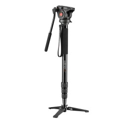 Walimex pro Cineast Mono videomonopodi 168 cm fluid vaimennettu 2 akselinen videopää