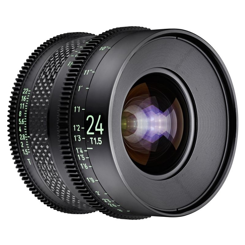 Samyang XEEN CF 24 mm T1.5 elokuvaobjektiivi, 8K, Full Frame, hiilikuitu, PL-liitäntä