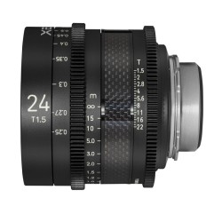 Samyang XEEN CF 24 mm T1.5 elokuvaobjektiivi, 8K, Full Frame, hiilikuitu, PL-liitäntä
