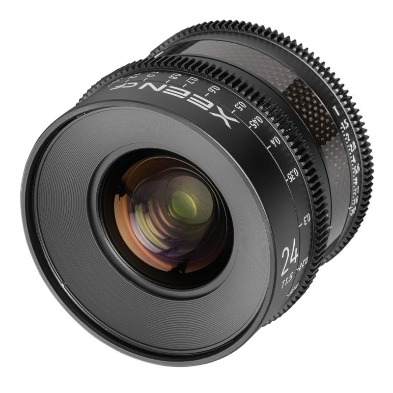 Samyang XEEN CF 24 mm T1.5 elokuvaobjektiivi, 8K, Full Frame, hiilikuitu, PL-liitäntä