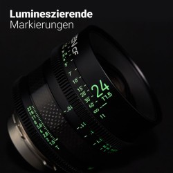 Samyang XEEN CF 24 mm T1.5 elokuvaobjektiivi, 8K, Full Frame, hiilikuitu, PL-liitäntä