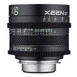 Samyang XEEN CF 50 mm T1.5 elokuvaobjektiivi, 8K, täyskenno, hiilikuitu, Sony E