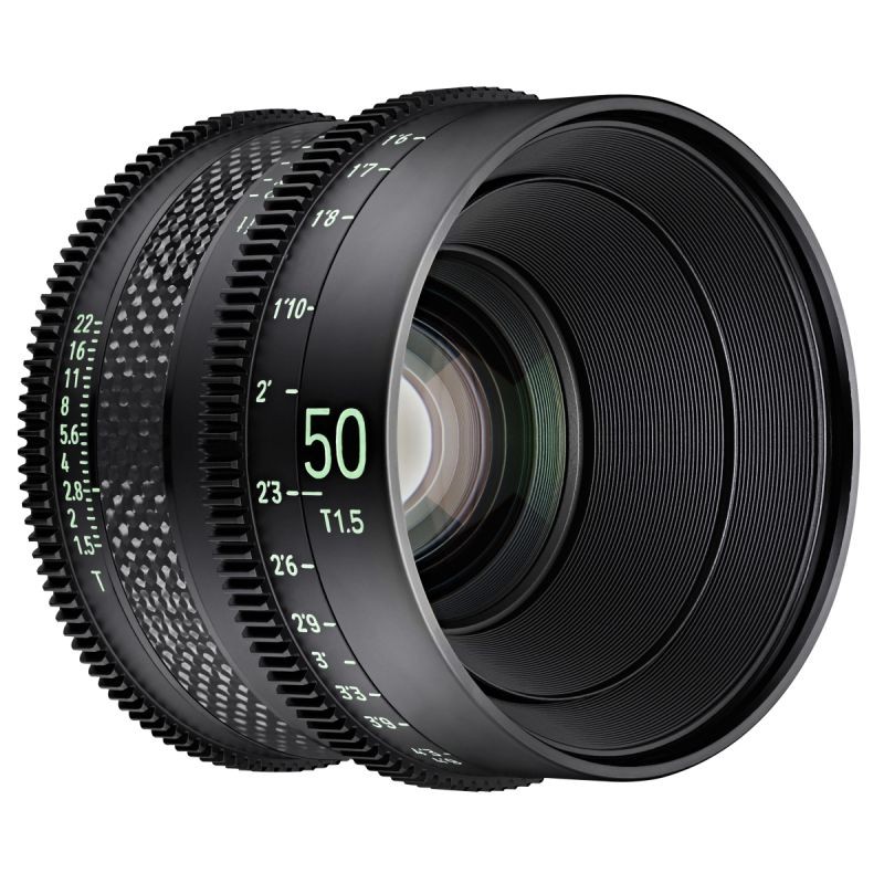 Samyang XEEN CF 50 mm T1.5 elokuvaobjektiivi, 8K, täyskenno, hiilikuitu, Sony E
