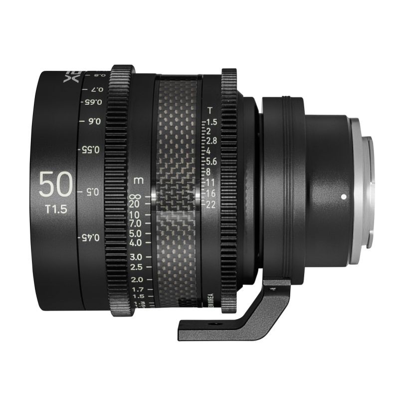 Samyang XEEN CF 50 mm T1.5 elokuvaobjektiivi, 8K, täyskenno, hiilikuitu, Sony E