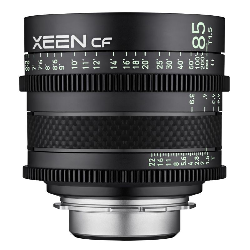 Samyang XEEN CF 85 mm T1.5 elokuvaobjektiivi, 8K, täyskenno, hiilikuitu, Canon EF