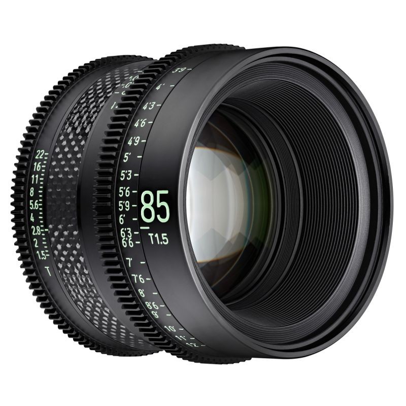 Samyang XEEN CF 85 mm T1.5 elokuvaobjektiivi, 8K, täyskenno, hiilikuitu, Canon EF