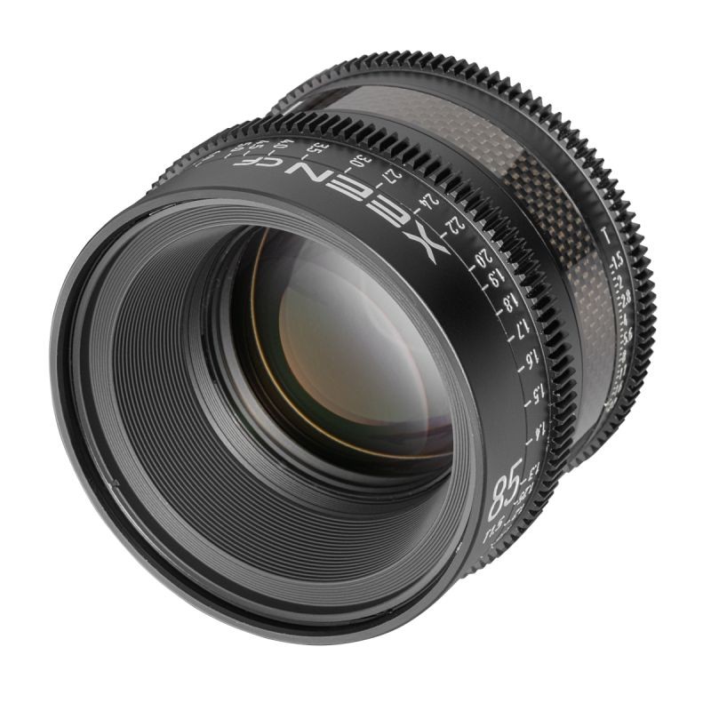 Samyang XEEN CF 85 mm T1.5 elokuvaobjektiivi, 8K, täyskenno, hiilikuitu, Canon EF