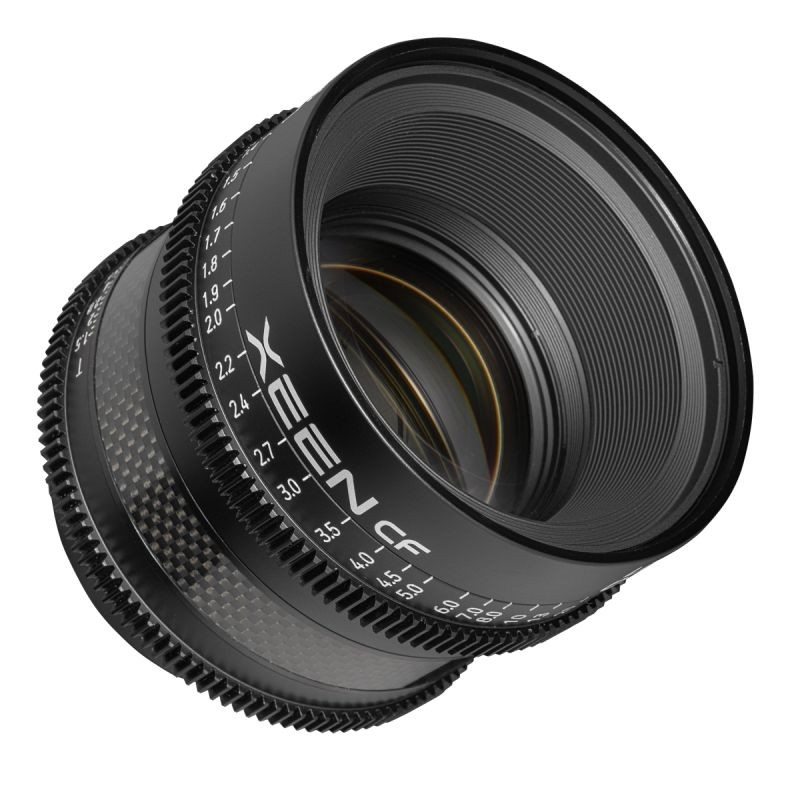 Samyang XEEN CF 85 mm T1.5 elokuvaobjektiivi, 8K, täyskenno, hiilikuitu, Canon EF