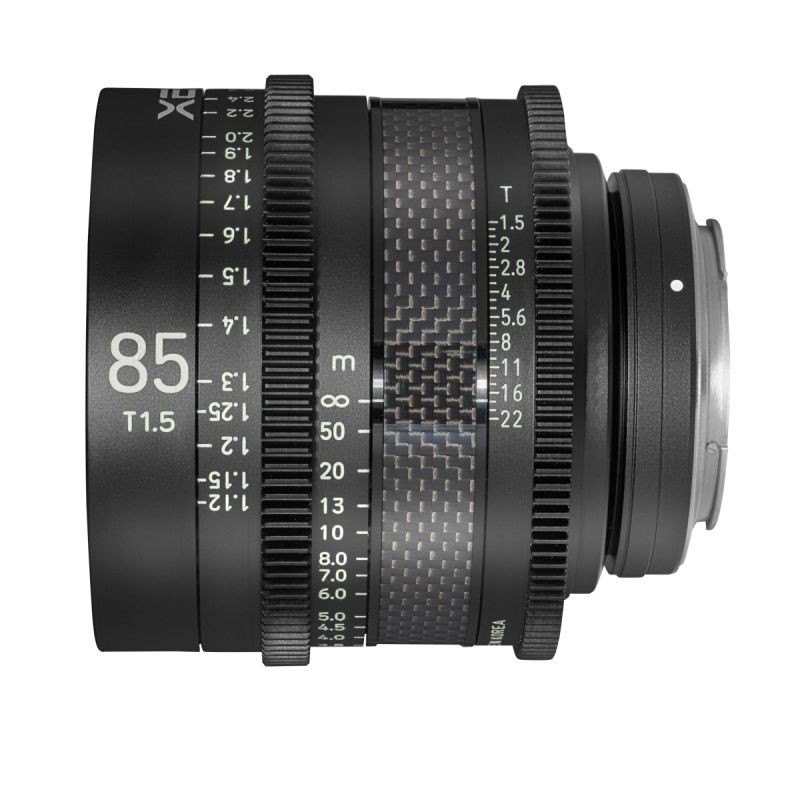 Samyang XEEN CF 85 mm T1.5 elokuvaobjektiivi, 8K, täyskenno, hiilikuitu, Canon EF