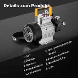 Diesel- ja lämmitysöljypumppu Typ04011 230V 550W 20-60 l/min itseimevä