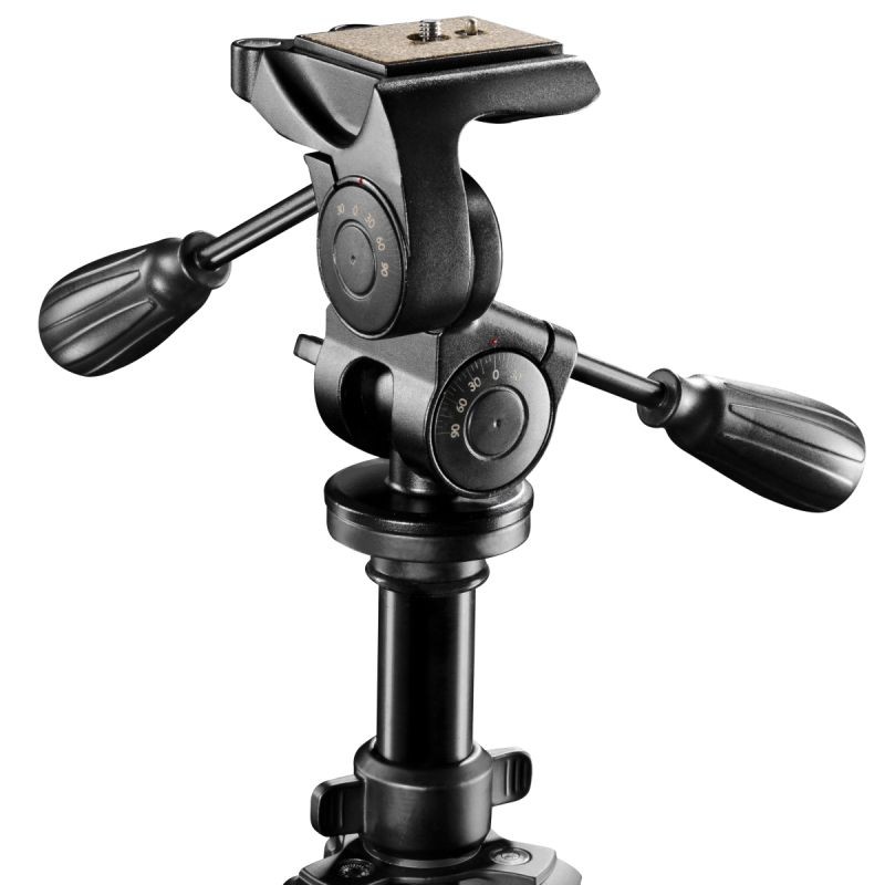Walimex pro FT-665T kamerajalusta 3D-jalustapäällä, alumiini, 12 kg, 185 cm, vatupassi, kompassi