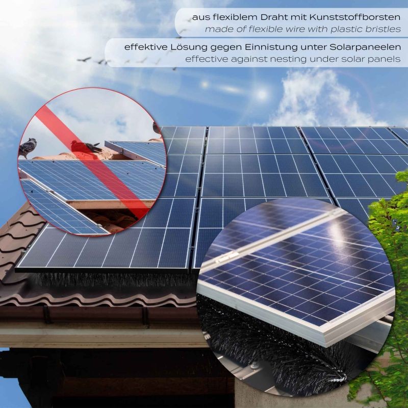 Räystäskouruharja lehti- ja eläinsuoja, Ø 120 x 1200 mm, 20 kpl (24 m), musta