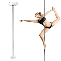 Ammattitason pole fitness tanko 45 mm korkeus 2 31 2 74 m teräs hopea asennus ilman porausta