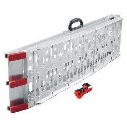 Taitettava alumiininen ajoramppi moottoripyörille, mönkijöille ja ATV-ajoneuvoille, 226 cm, 340 kg
