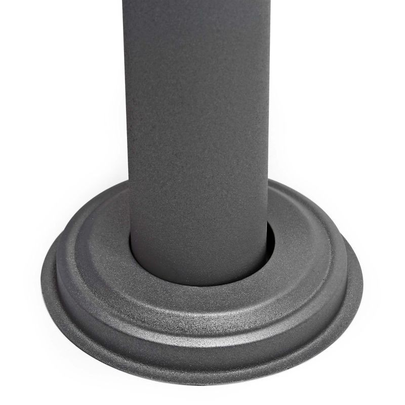 Postilaatikkosarja V17, 2 kpl, antrasiitti, 1000 x 95 x 1200 mm, teräs, jalustalla