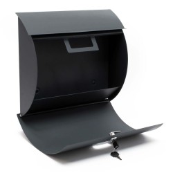 Postilaatikkosarja V17, 2 kpl, antrasiitti, 1000 x 95 x 1200 mm, teräs, jalustalla