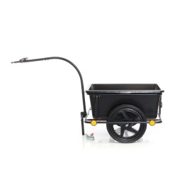 Polkupyörän peräkärry 90 l 80 kg 158x69x51 cm musta